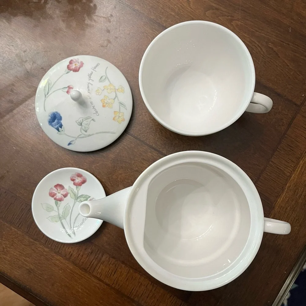 Lenox artist sketchbook stackable tea set with bag holder. - Picture 5 of 8